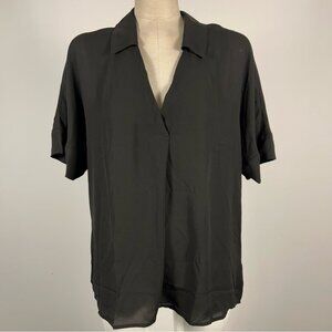 ❤️ NWT Reitmans Black Short Sleeve Blouse M